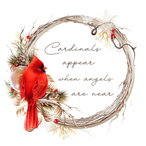 Cardinals appear when angels are near